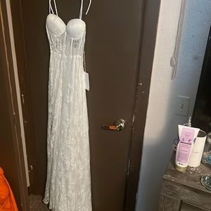 Ravena Gown white xxsmall. Rome Collection